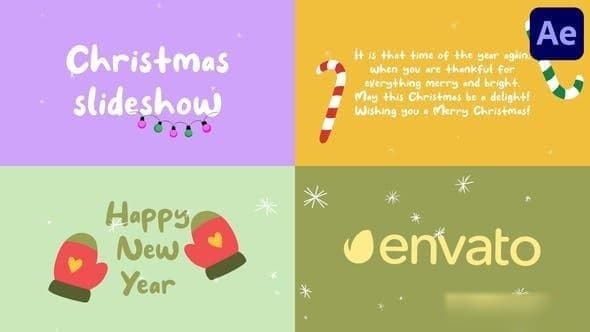 Animated Christmas Cards | After Effects – After Effects Download | Madbax