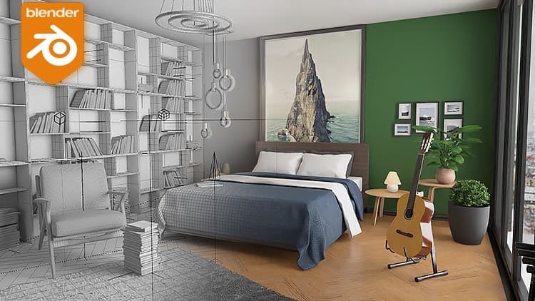 Interior Design and Visualization in Blender for beginners – Blender Download | Madbax