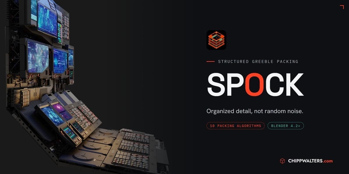 SPOCK: Structured SCIFI Packer v1.1.1 – Blender Download | Madbax