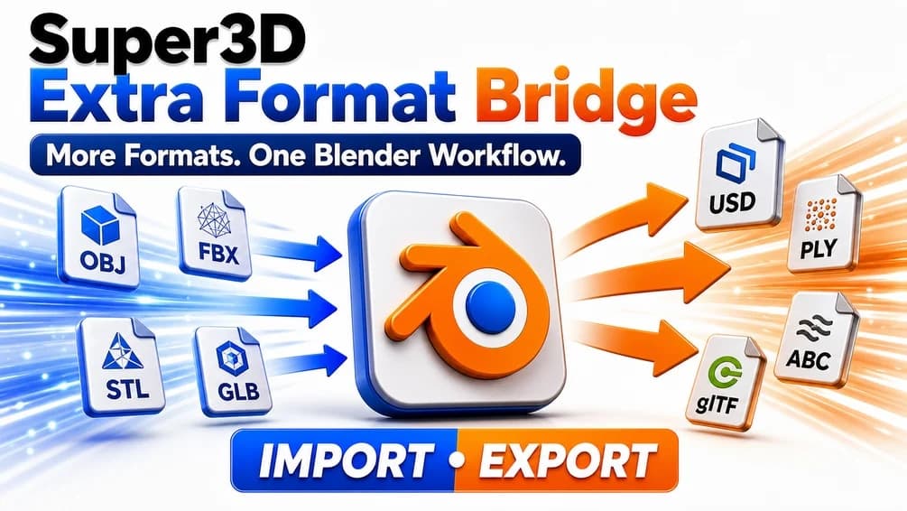 Super3D Extra Format Bridge v0.3.3 – Blender Download | Madbax