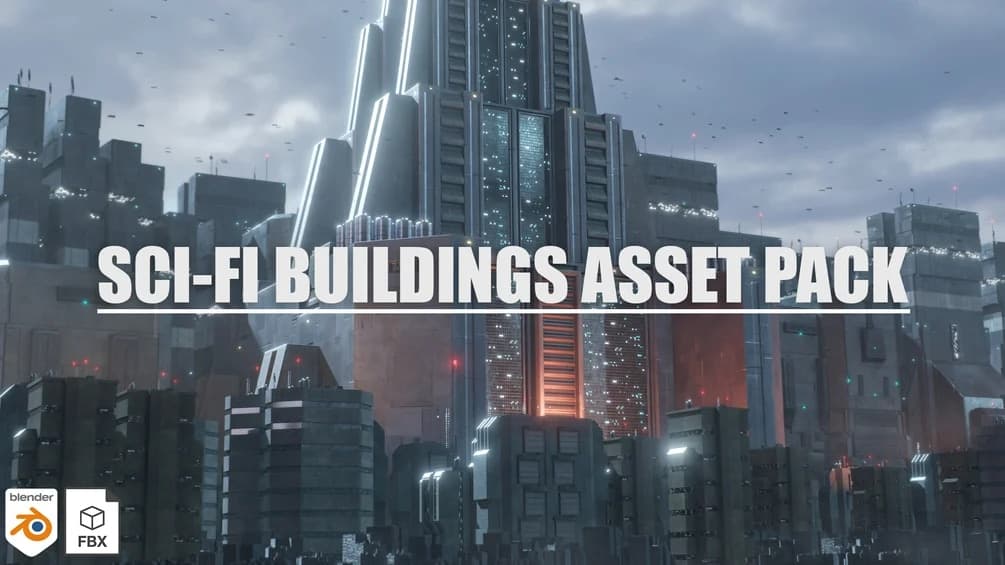 Sci-Fi Buildings – Blender Download | Madbax