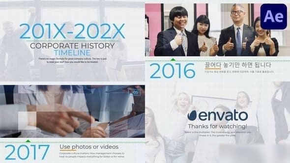 Corporate History Timeline for After Effects – After Effects Download | Madbax