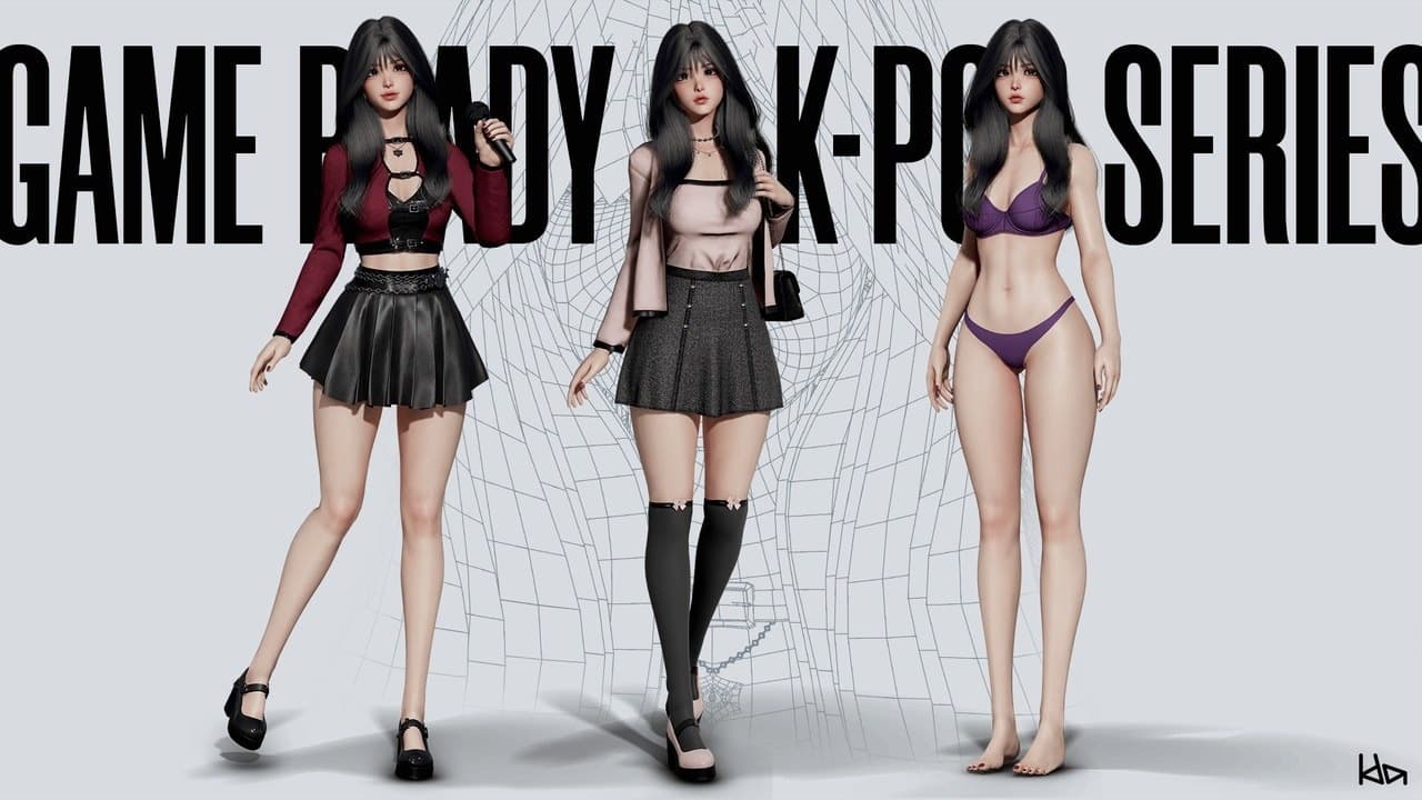 K-POP SERIES – Mina – Blender Download | Madbax